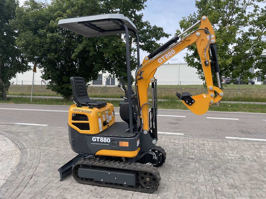 Gąsienicowa minikoparka GT880 Comfort Machinery, silnik KOOP Gunter Grossmann