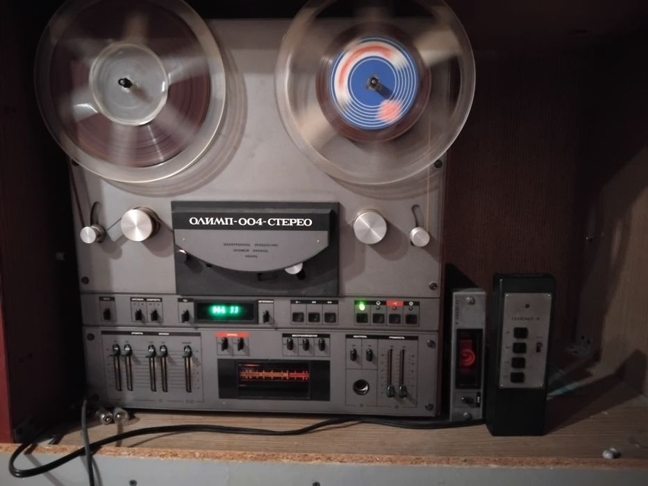 Катушечный  магнитофон приставка высшего класса Олимп 004. Пул