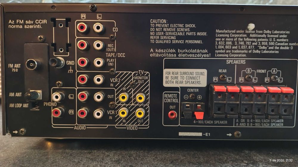 Technics SA-GX470 amplituner po fachowym przeglądzie - super stan