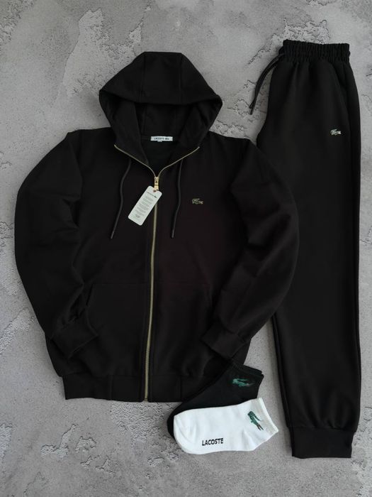 Чоловічий костюм Lacoste+2 пари шкарпеток! Чорний, синій, сірий! Нові! Оплата при отриманні! Розміри: S,M,L,XL,XXL