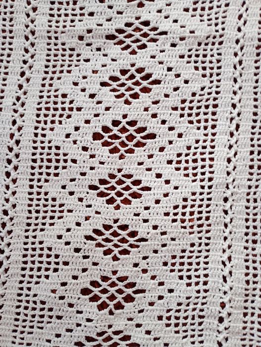 Obrus robiony na szydełku