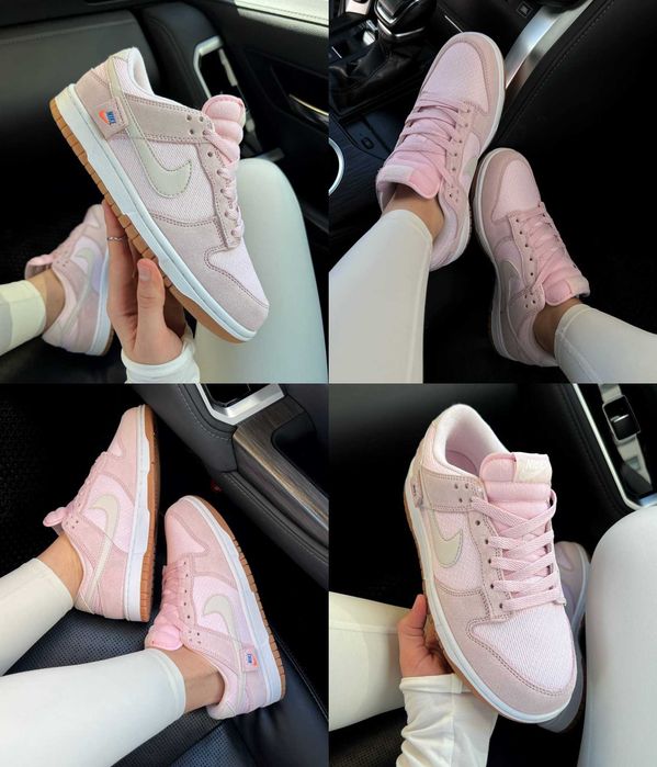 Женские кроссовки Nike Dunk Low Teddy Bear Pink 36-41 Новинка! Топ