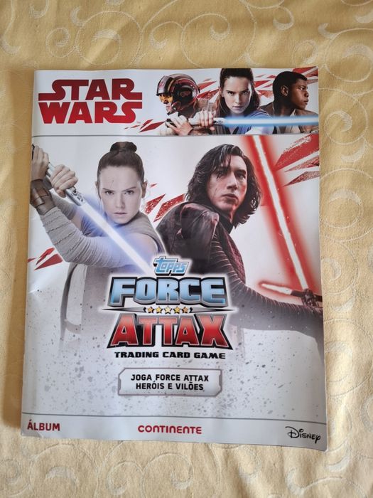 Caderneta de cromos star wars completa