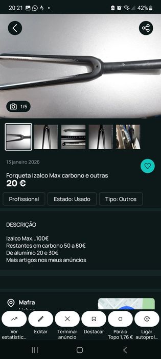 Acessórios para bicicletas oportunidades