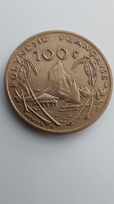 Moneta 1976 French Polynesia 100 FRANCS  numizmatyka Polynesie