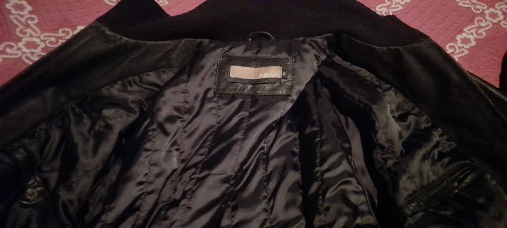 Casaco cabedal longo. Marques Soares.