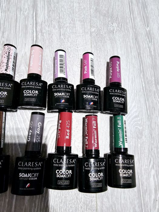 Lakiery hybrydowe Claresa 12 sztuk