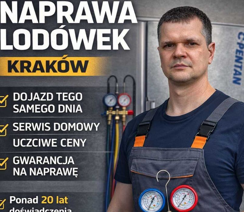 Naprawa Lodówek Kraków • Szybki Dojazd • Nawet Dziś