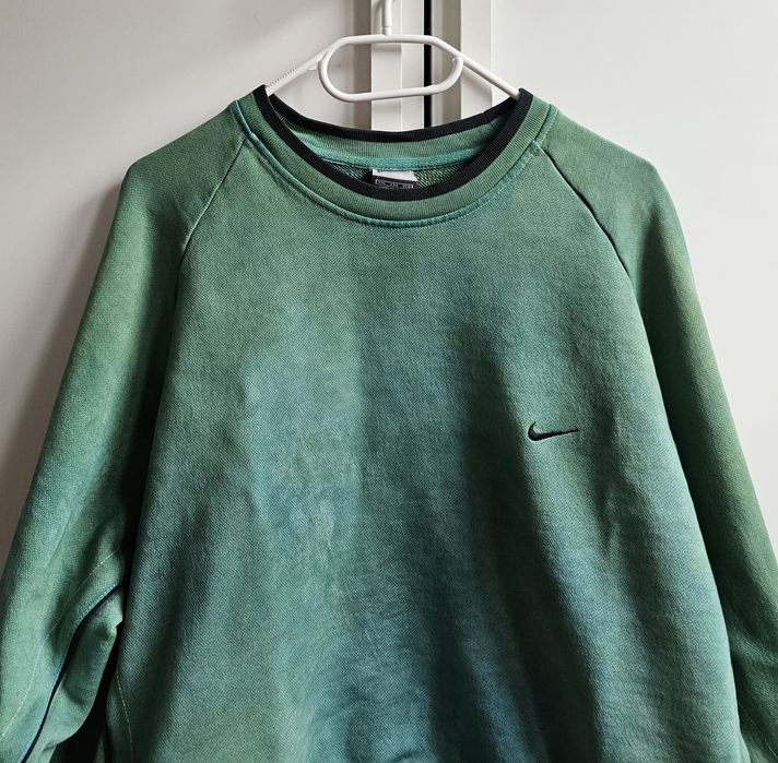 Nike bluza boxy XXL zielona diy streetwear