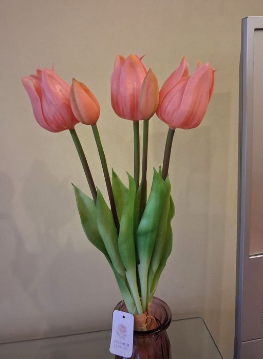 Тюльпани Білі,Рожеві,Бордові,Квіти.Латексні .Штучні