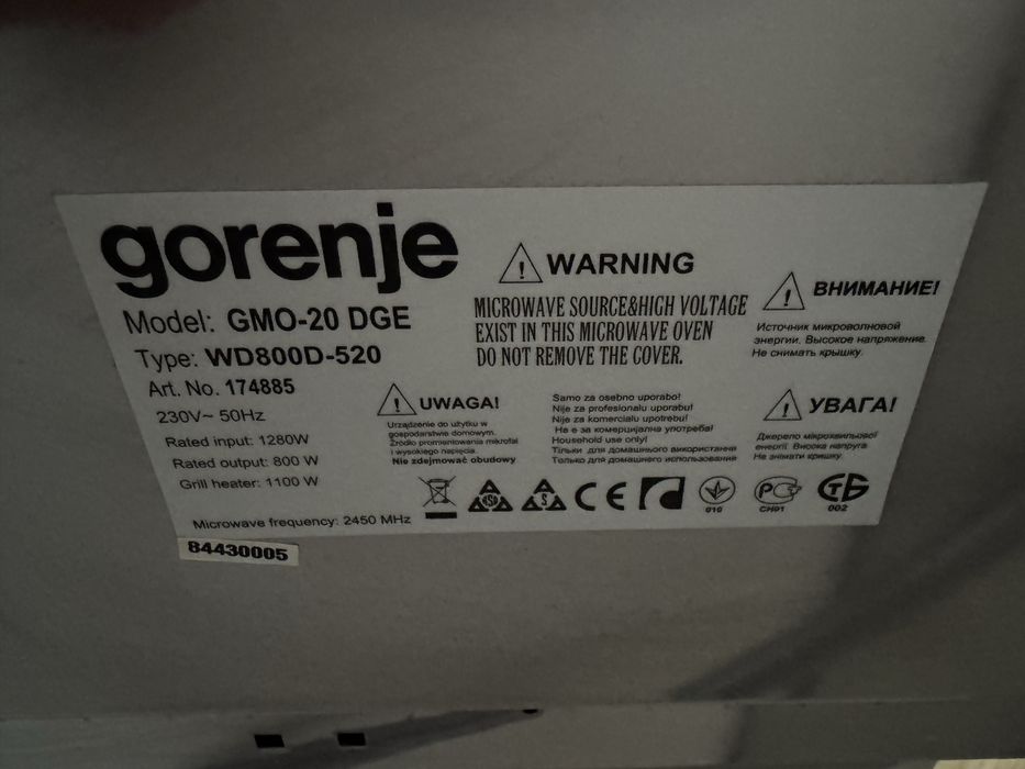 Kuchenka mikrofalowa Gorenje GMO 20DGE