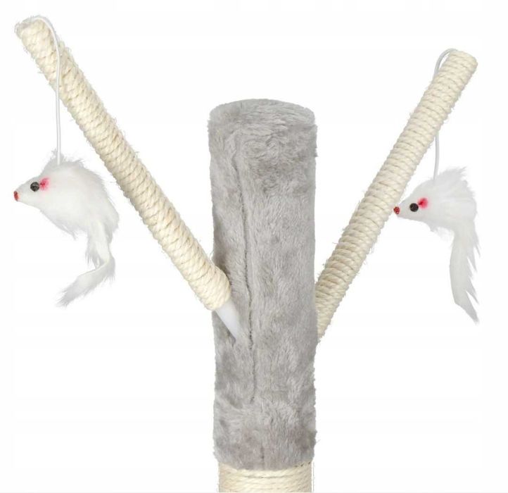 NOWY Drapak dla Kota 108 cm | 4 Poziomy | Budka + Legowisko Słupek