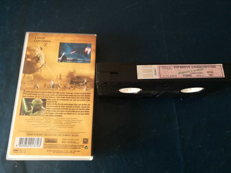 STAR WARS - ATAQUE DOS CLONES	VHS	(legendagem em Português)