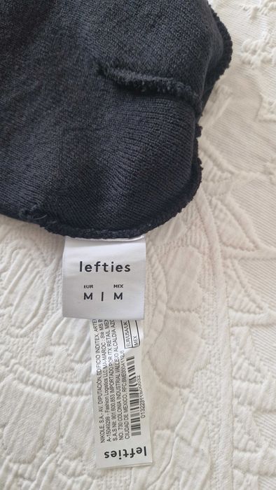 Gorro Preto Lefties, unisexo, novo com etiqueta