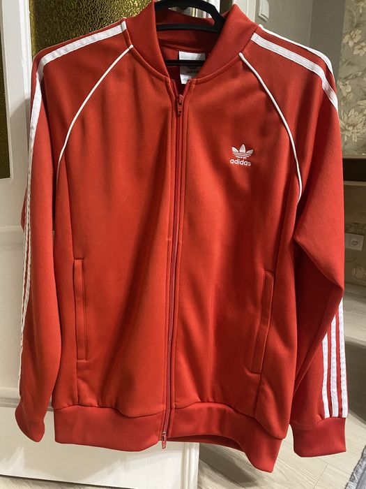 Олімпійка кофта Adidas Originals Червона Оригінал (Розмір L)