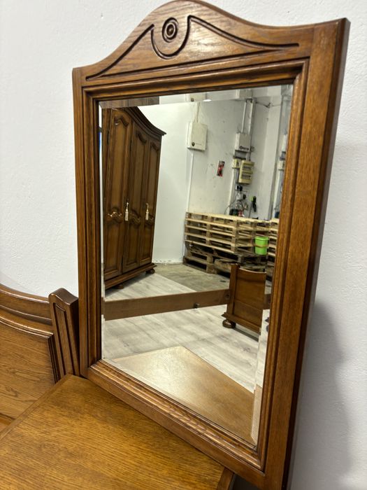 Stylowy dębowy komplet mebli do sypialni