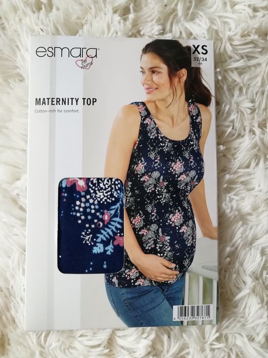 NOWY top ciążowy ESMARA, rozmiar XS/S