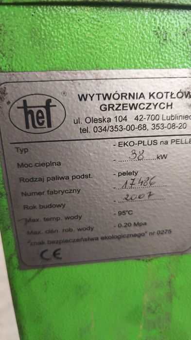 Części do kotła hef 38 KW