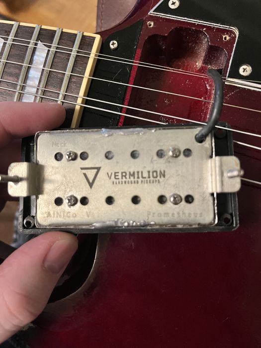 Humbucker przetwornik gitarowy Vermilion Pickup Prometheus Alnico V