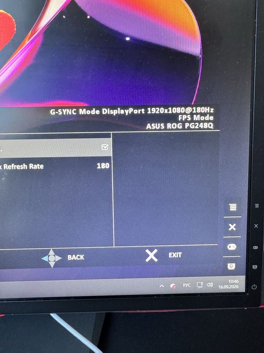 Asus Монітор Gamingowy Led Rog Swift Pg248Q 24 " 1920 X 1080 Px Tn Full Hd 180ghz