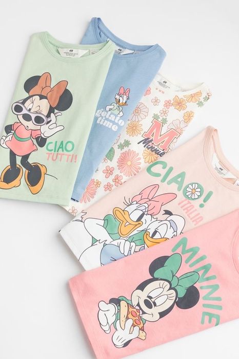 Футболка H&M Disney 1,5-2р 4-6р зріст 92см 110см 116см набор футболок
