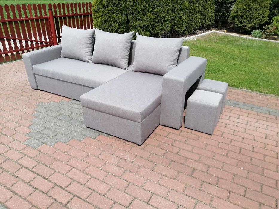 Narożnik GRAND z pufami w boczku. Kanapa od producenta