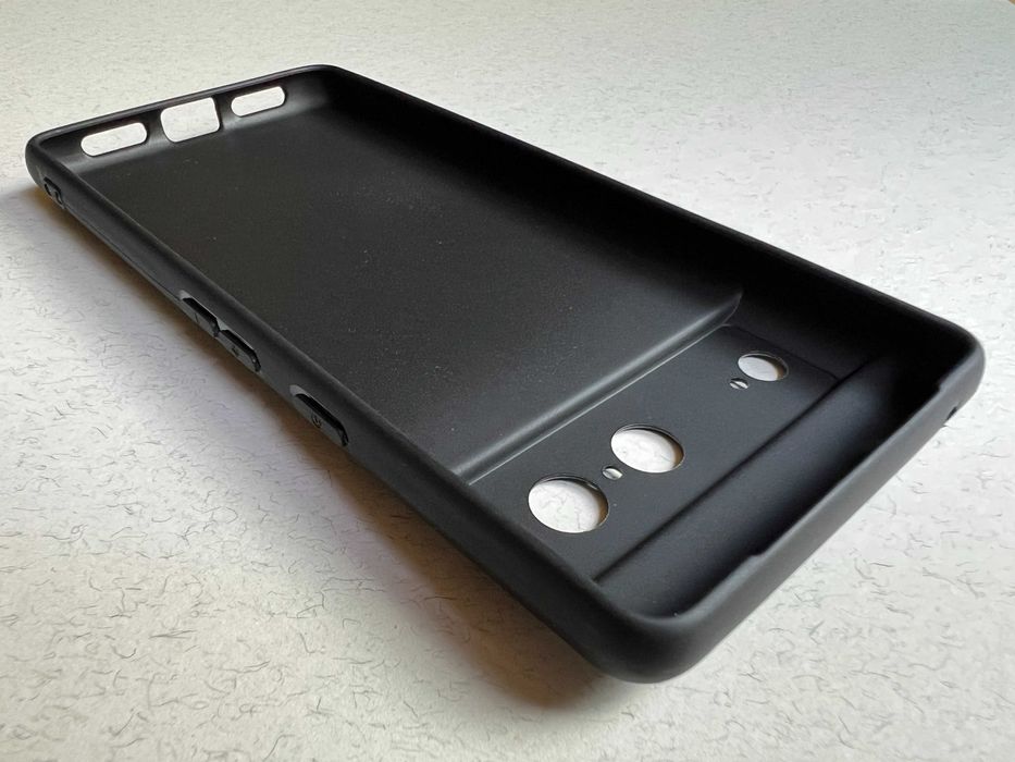 Google Pixel 7 чохол чорний "Carbon" м'який пластик чехол накладка