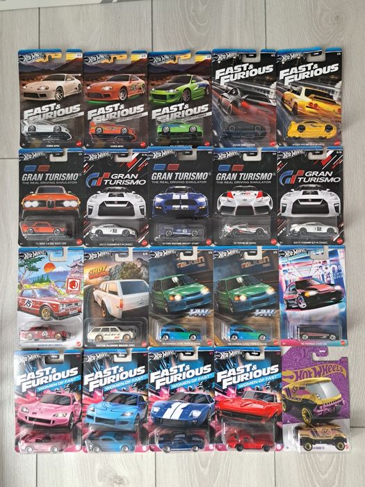 Hotwheels fast & furious auta samochody mazda toyota bmw nissan