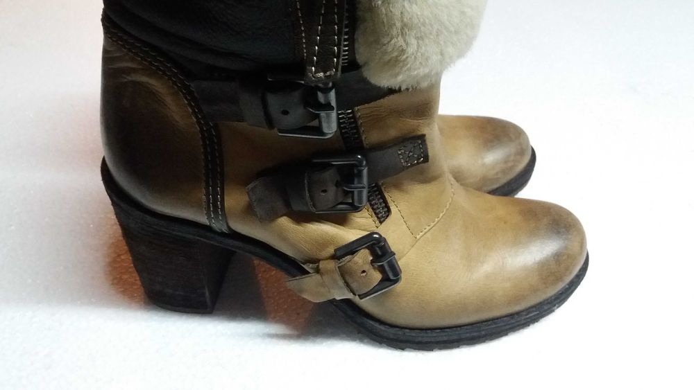 Botas em pele Manasdesign 38 novas