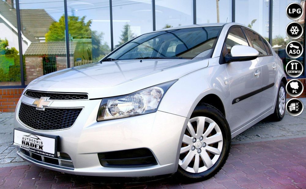 Chevrolet Cruze Salon PL|Krajowy|Bezwyp|Serwis| LPG Sekwencja|Klima|Bluetooth|GWARANT