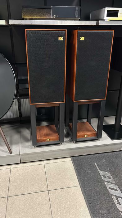 Wharfedale Linton Mahoń + Stojaki – Zestaw dostępny od ręki!