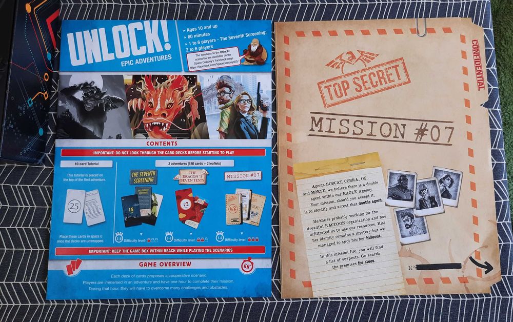 Jogo de Tabuleiro Unlock Epic Adventures Em Inglês