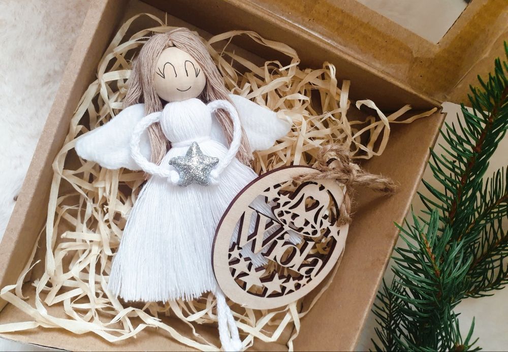 Mini Box świateczny, anioł