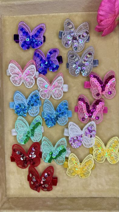 Заколочки для волосся у вигляді метеликів