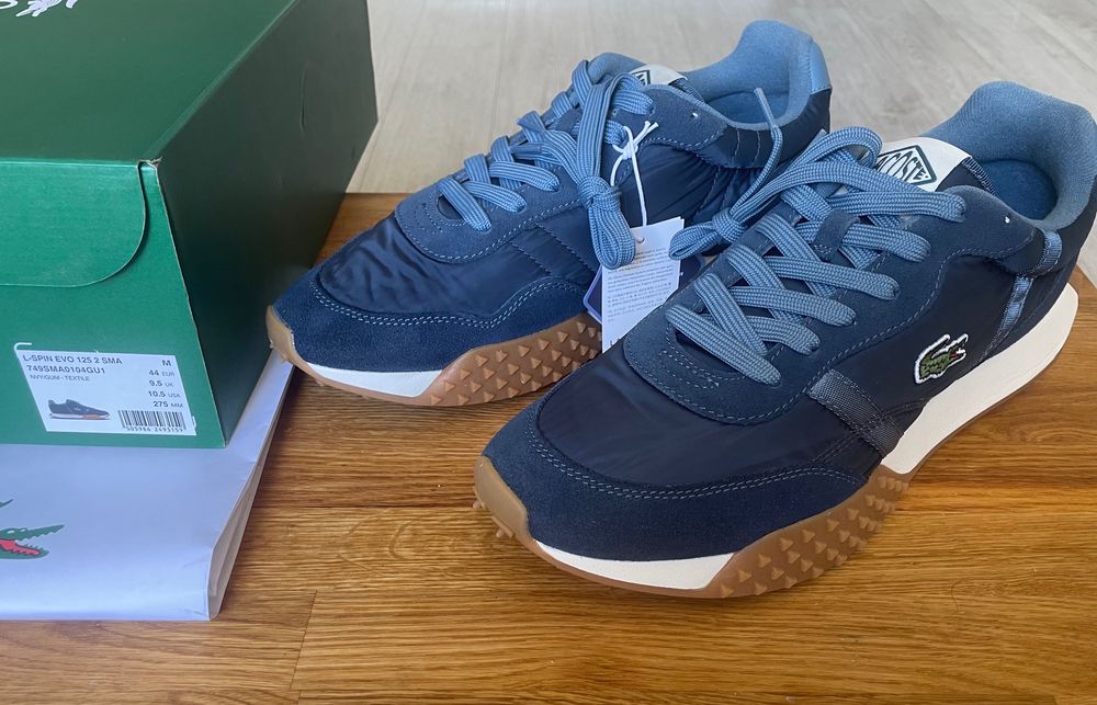 Lacoste-nowe granatowe sneakersy-wkładka 29.5 cm.