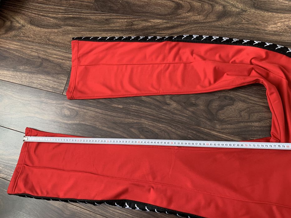 czerwone dresy KAPPA rozpinane