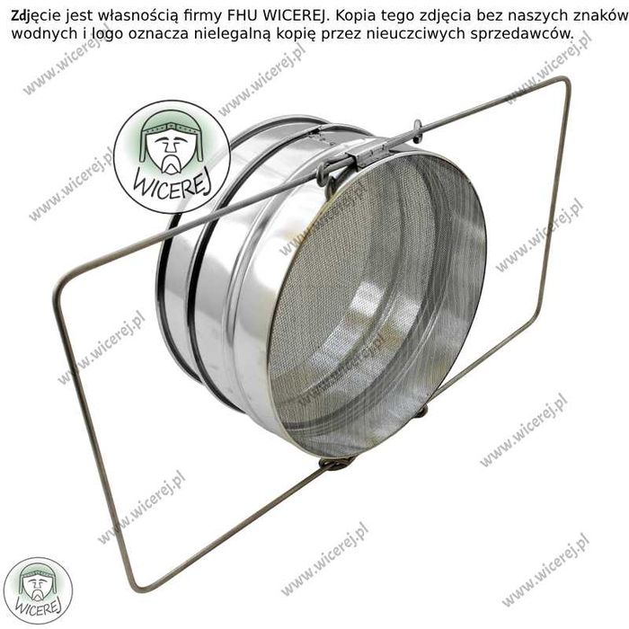 Sito do miodu płaskie podwójne śr.20cm filtr do miodu cedzidło na miód