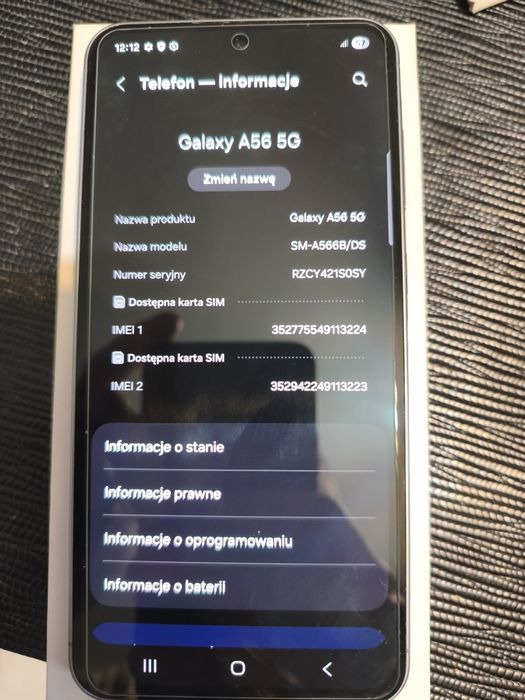 Samsung A56 5G 8/256 GB | Jak nowy | Dual SIM | OKAZJA