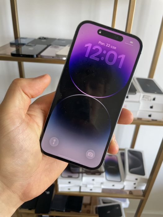 iPhone 14 Pro - Deep Purple - 128gb - 87% kondycji bat. - e-sim
