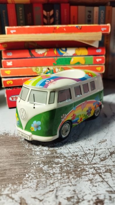 Podstawka na jajko VW Bus T1 Hipisowska Ceramiczna - Kolorowy Volkswag