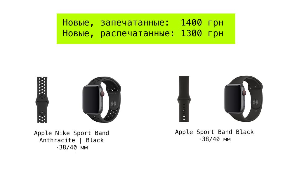 ОРИГІНАЛ Ремешок ремінець Apple Watch Nike Sport Band Loop 38/40/41 mm
