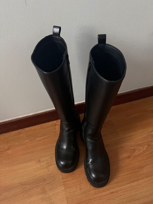 Bota tacão com rasto - ZARA - 39