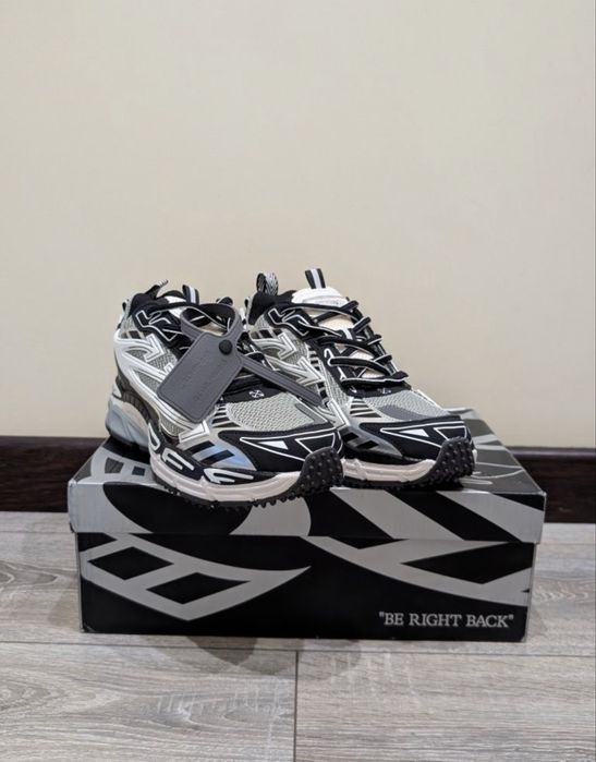 Кросівки Off White Be Right Back / Кросівки Офф Вайт сині / Блакитні Офф Вайт / Білі кросівки Off White