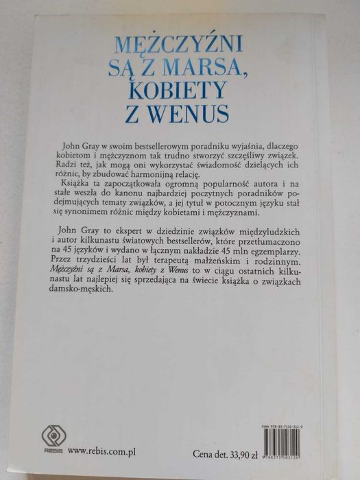 Mężczyźni są z Marsa, a kobiety z Wenus. John Gray