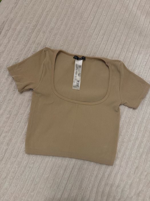 Укрочений топ в рубчик