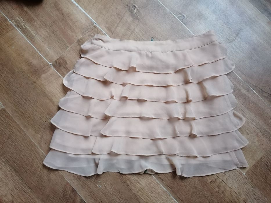 Spódniczka mini falbanki rozmiar M