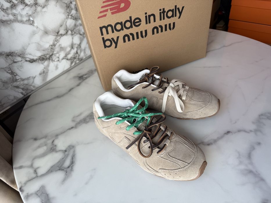 Trampki Miu Miu New Balance beige