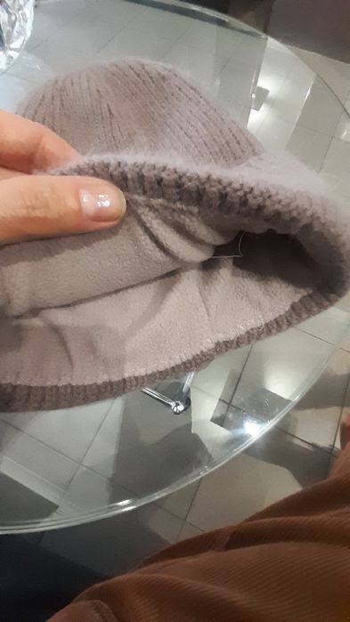 Шапка из ангоры и шерсти  +подарок