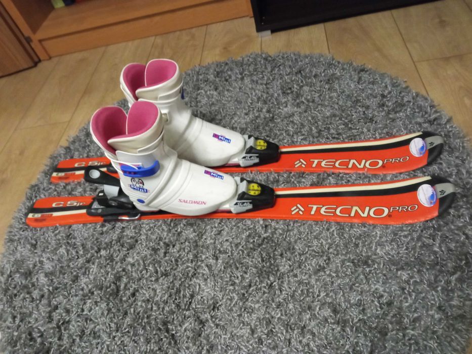 Narty 90 dziecięce TecnoPro Buty Salomon 18.0