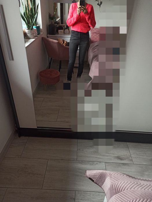 Spodnie z wysokim stanem Jeansy XS/S